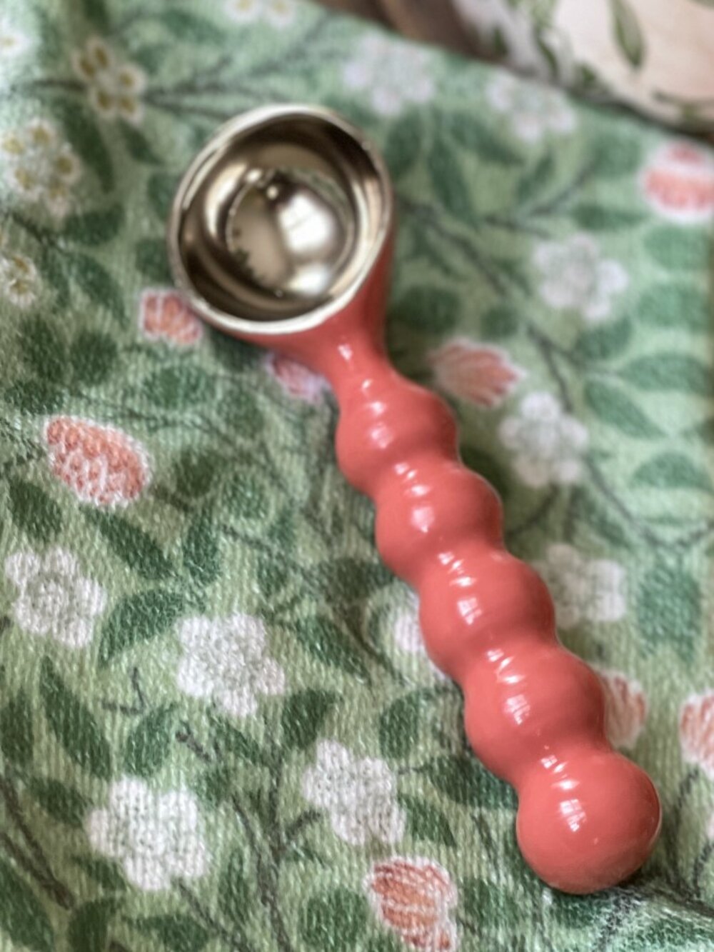 Anthropologie Pink Enameled Aluminum Ice Cream Scoop-Theme: Sweet Nostalgia!